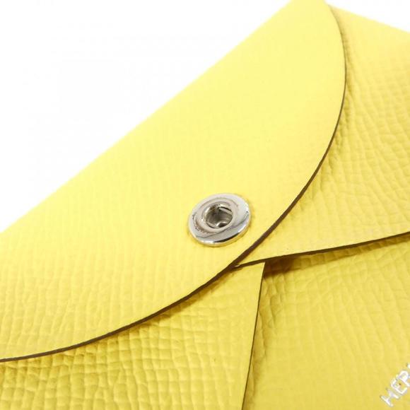 HERMES Calvi Duo 083035CK Wallet & Coin Case in Black Epsom Leather - Picture 3 of 4